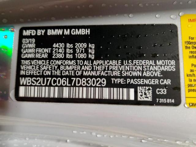 2020 BMW M2 COMPETI - WBS2U7C06L7D83029