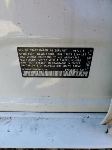 2016 VOLKSWAGEN CC BASE - WVWBP7ANXGE502373