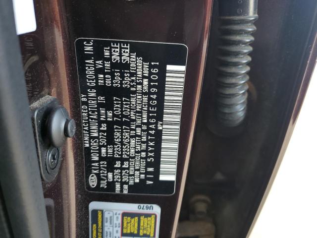 5XYKT4A61EG491061 KIA SORENTO LX