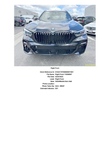 2023 BMW X5 XDRIVE4 - 5UXTA6C02P9R61289