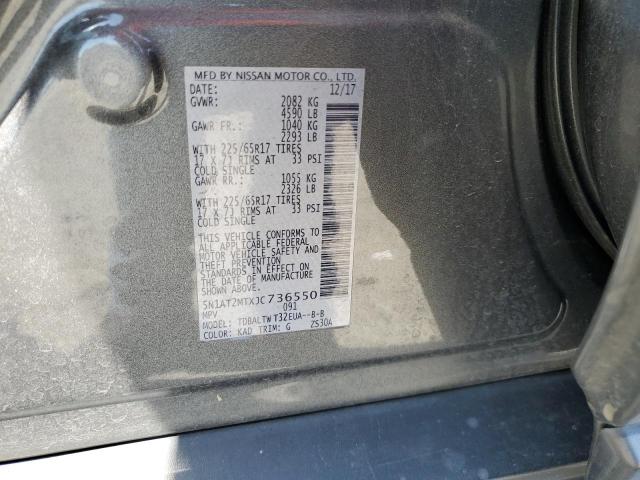 5N1AT2MTXJC736550 Nissan ROGUE S