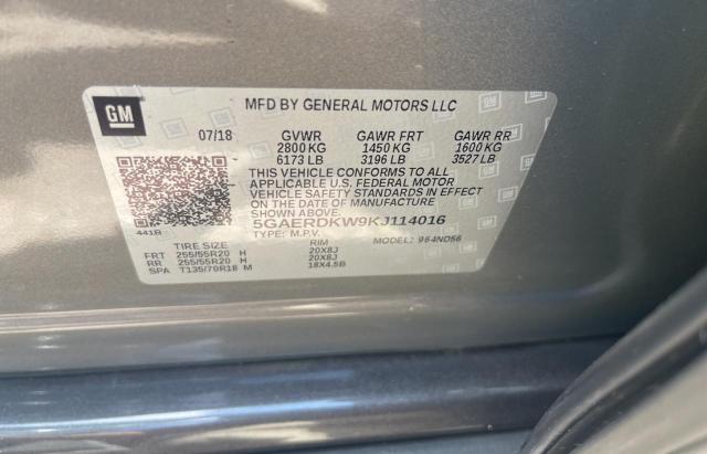 2019 BUICK ENCLAVE AV 5GAERDKW9KJ114016