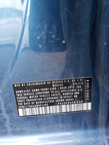 2016 VOLKSWAGEN GOLF S/SE - 3VW217AU4GM001463
