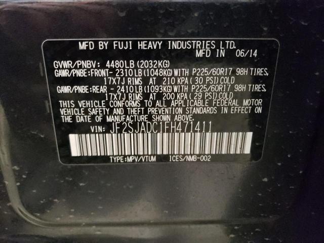 JF2SJADC1FH471411 Subaru Forester 2.5i Premium