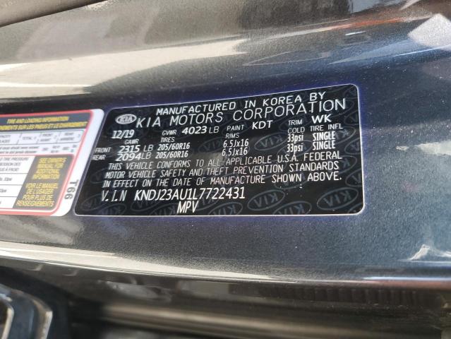 KNDJ23AU1L7722431 KIA SOUL LX