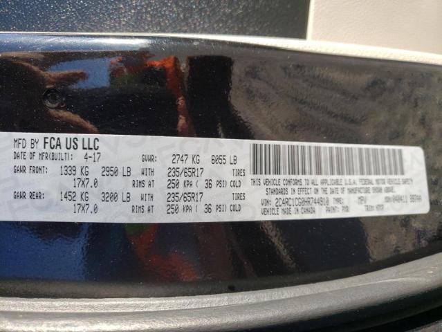 2017 CHRYSLER PACIFICA L - 2C4RC1CG0HR744910