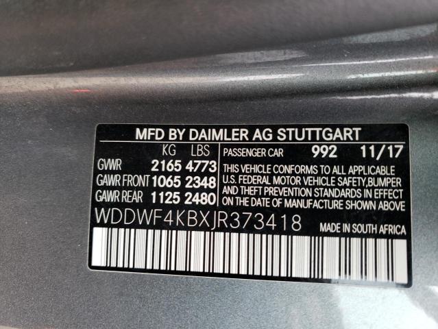 WDDWF4KBXJR373418 Mercedes-Benz C 300 4matic