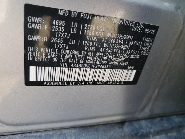4S4BSBHC1F3346560 Subaru Outback 2.5i Premium