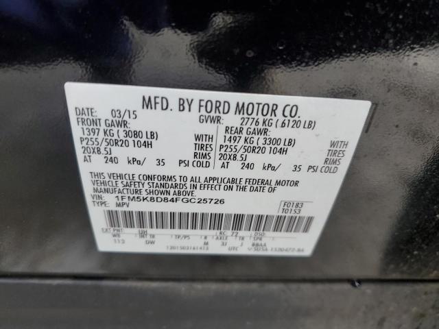 1FM5K8D84FGC25726 Ford EXPLORER XLT