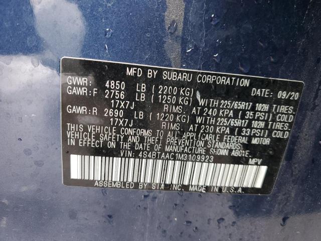 4S4BTAAC1M3109923 Subaru Outback
