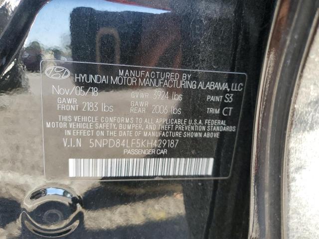 5NPD84LF5KH429187 Hyundai ELANTRA SEL