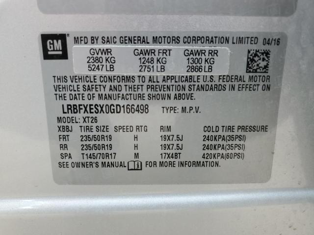 2016 BUICK ENVISION P - LRBFXESX0GD166498