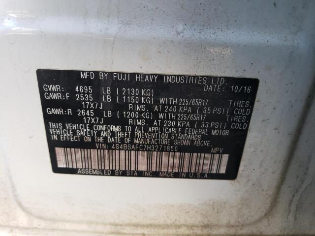 4S4BSAFC7H3271850 Subaru Outback 2.5i Premium