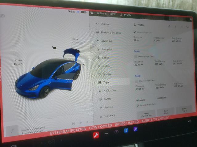 5YJ3E1EA1JF014708 Tesla MODEL 3