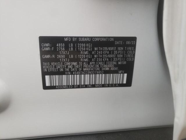 4S4BTACC0N3279852 Subaru Outback Premium