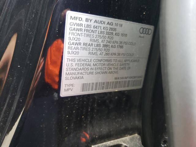2019 AUDI Q8 PREMIUM - WA1AVAF10KD013252