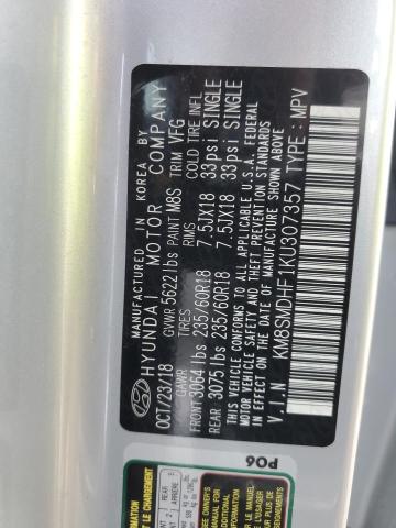 2019 HYUNDAI SANTA FE X - KM8SMDHF1KU307357