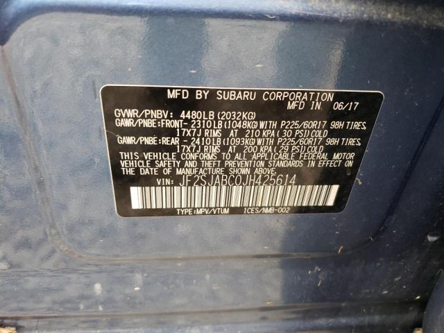 JF2SJABC0JH425614 Subaru Forester 2.5i