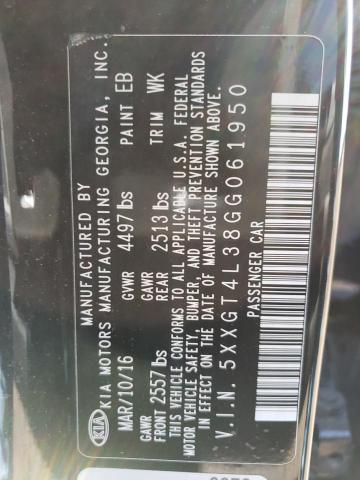 5XXGT4L38GG061950 KIA Optima Lx