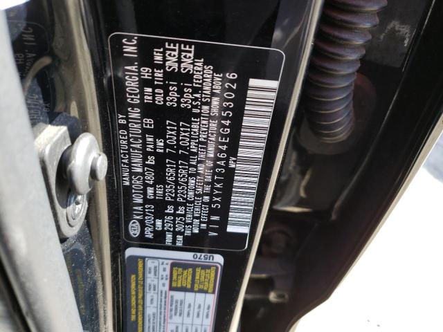 5XYKT3A64EG453026 KIA SORENTO LX
