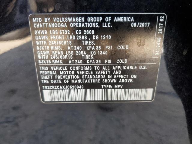 2018 VOLKSWAGEN ATLAS - 1V2CR2CAXJC520949