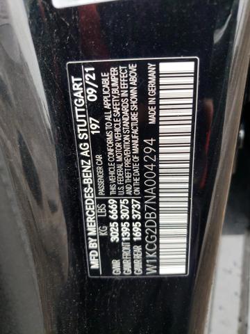 2022 MERCEDES-BENZ EQS SEDAN - W1KCG2DB7NA004294