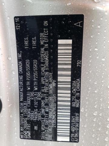 2017 LEXUS RX 2T2BZMCA7HC071591