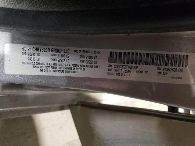 2015 CHRYSLER 200 C - 1C3CCCEG5FN601688