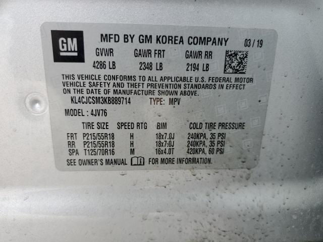 KL4CJCSM3KB889714 Buick Encore Essence