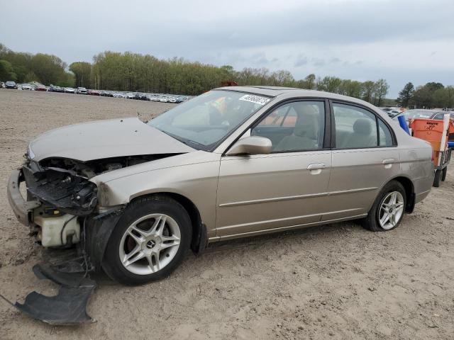 Honda Civic salvage cars for sale: 2003 Honda Civic EX