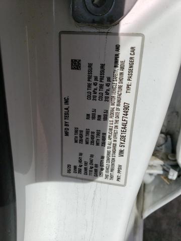 5YJ3E1EA4LF744907 Tesla MODEL 3