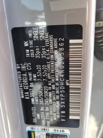 5XYP5DHC4NG205862 KIA Telluride Sx