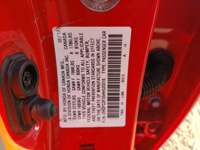 2HGFC2F55HH520316 Honda Civic Lx