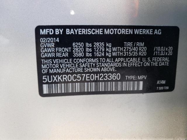 5UXKR0C57E0H23360 BMW X5 Xdrive35i