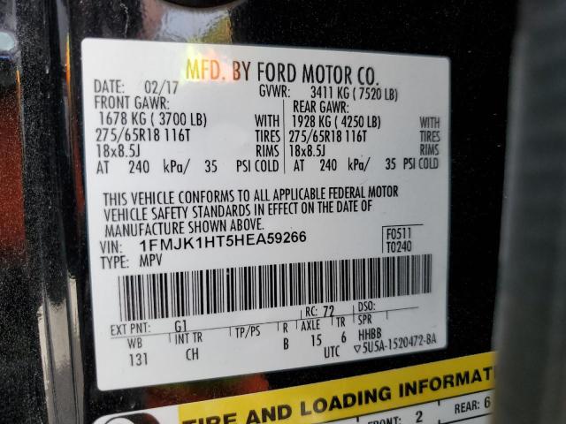 1FMJK1HT5HEA59266 Ford Expedition El Xlt