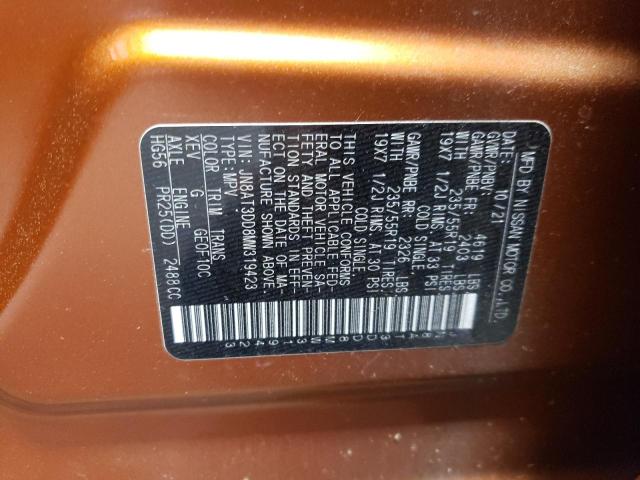 2021 NISSAN ROGUE PLAT - JN8AT3DD8MW319423