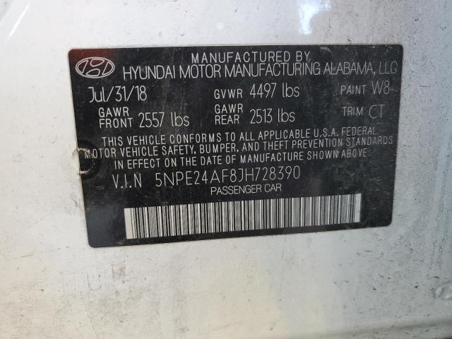 5NPE24AF8JH728390 Hyundai SONATA SE