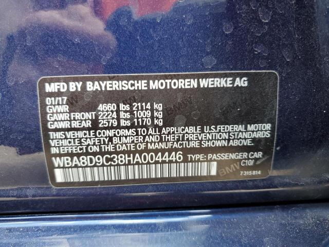 2017 BMW 330 XI - WBA8D9C38HA004446