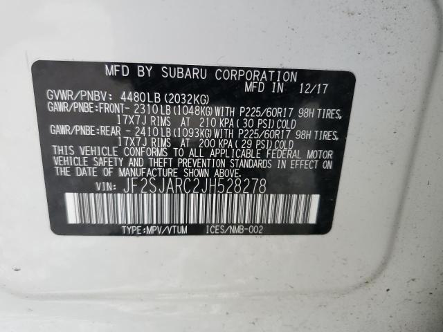 JF2SJARC2JH528278 Subaru Forester 2.5i Limited