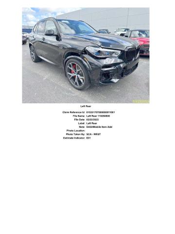 2023 BMW X5 XDRIVE4 - 5UXTA6C02P9R61289