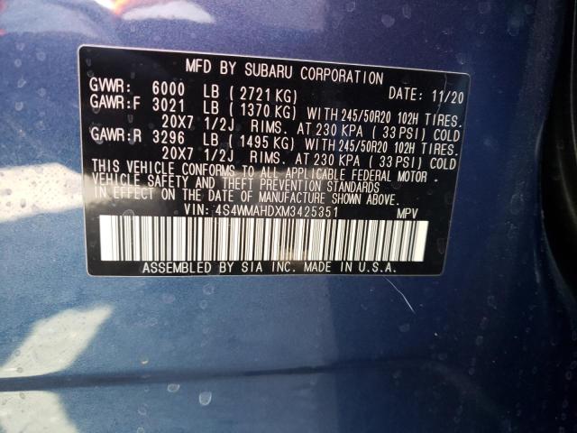 4S4WMAHDXM3425351 Subaru Ascent Premium