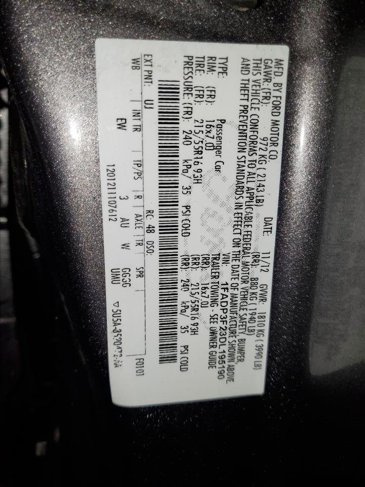 1FADP3F23DL195190 2013 Ford Focus Se