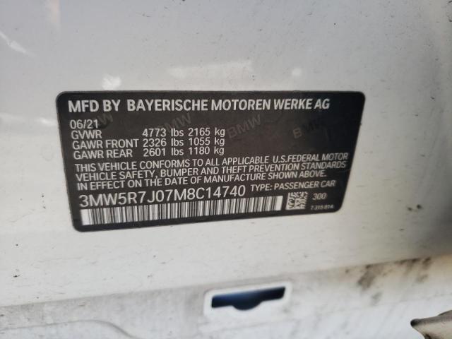2021 BMW 330XI - 3MW5R7J07M8C14740