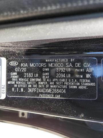 3KPF24ADXME268404 KIA FORTE FE