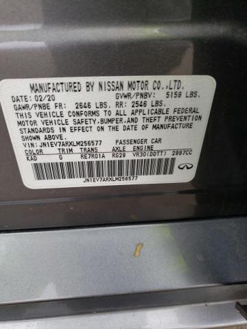 2020 INFINITI Q50 PURE - JN1EV7ARXLM256577
