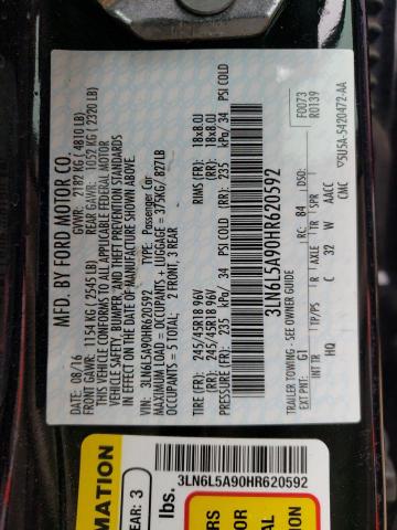 2017 LINCOLN MKZ PREMIE 3LN6L5A90HR620592