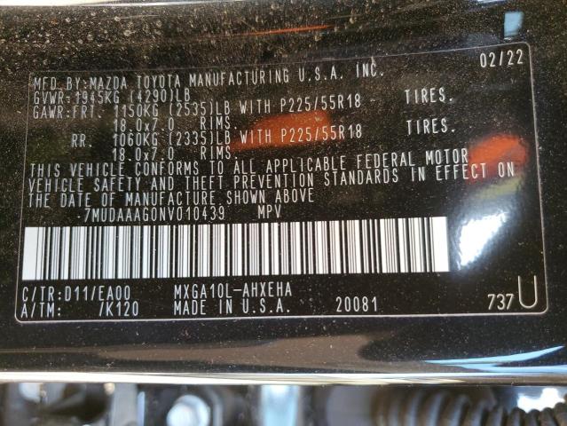 2022 TOYOTA COROLLA CR - 7MUDAAAG0NV010439