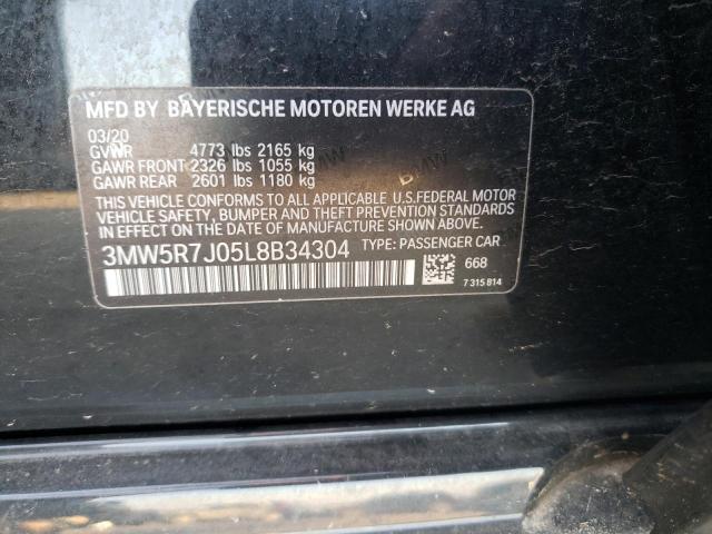 2020 BMW 330XI - 3MW5R7J05L8B34304