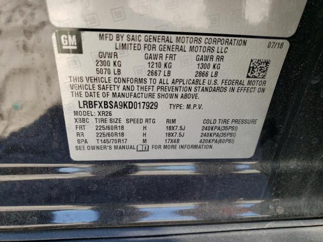 2019 BUICK ENVISION P - LRBFXBSA9KD017929