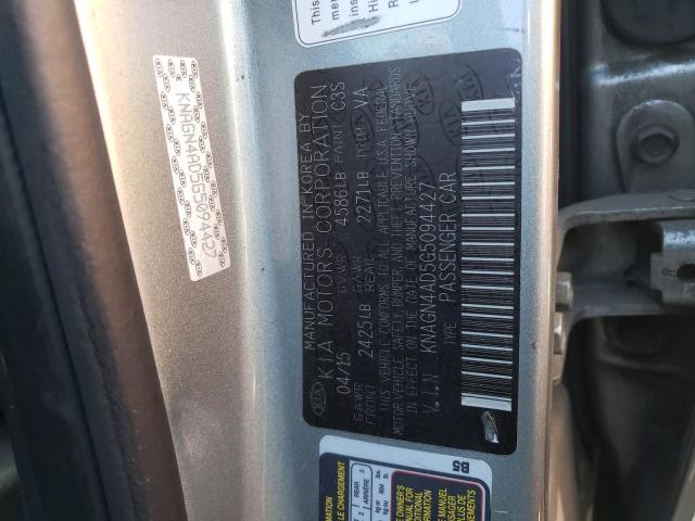 KNAGN4AD5G5094427 KIA OPTIMA HYBRID